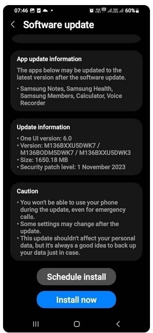 Galaxy M13 5G is updated to Android 14 and One UI 6.0 - Entry-level Galaxy M13 5G updated to Android 14