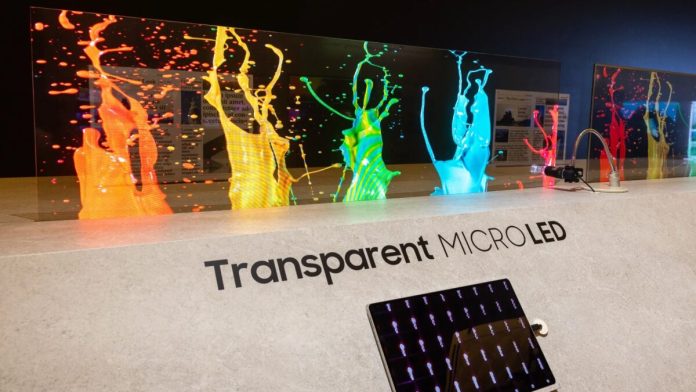 Future of Display Tech: Samsung Unveils Cutting-Edge Transparent MicroLED Ahead of CES 2024