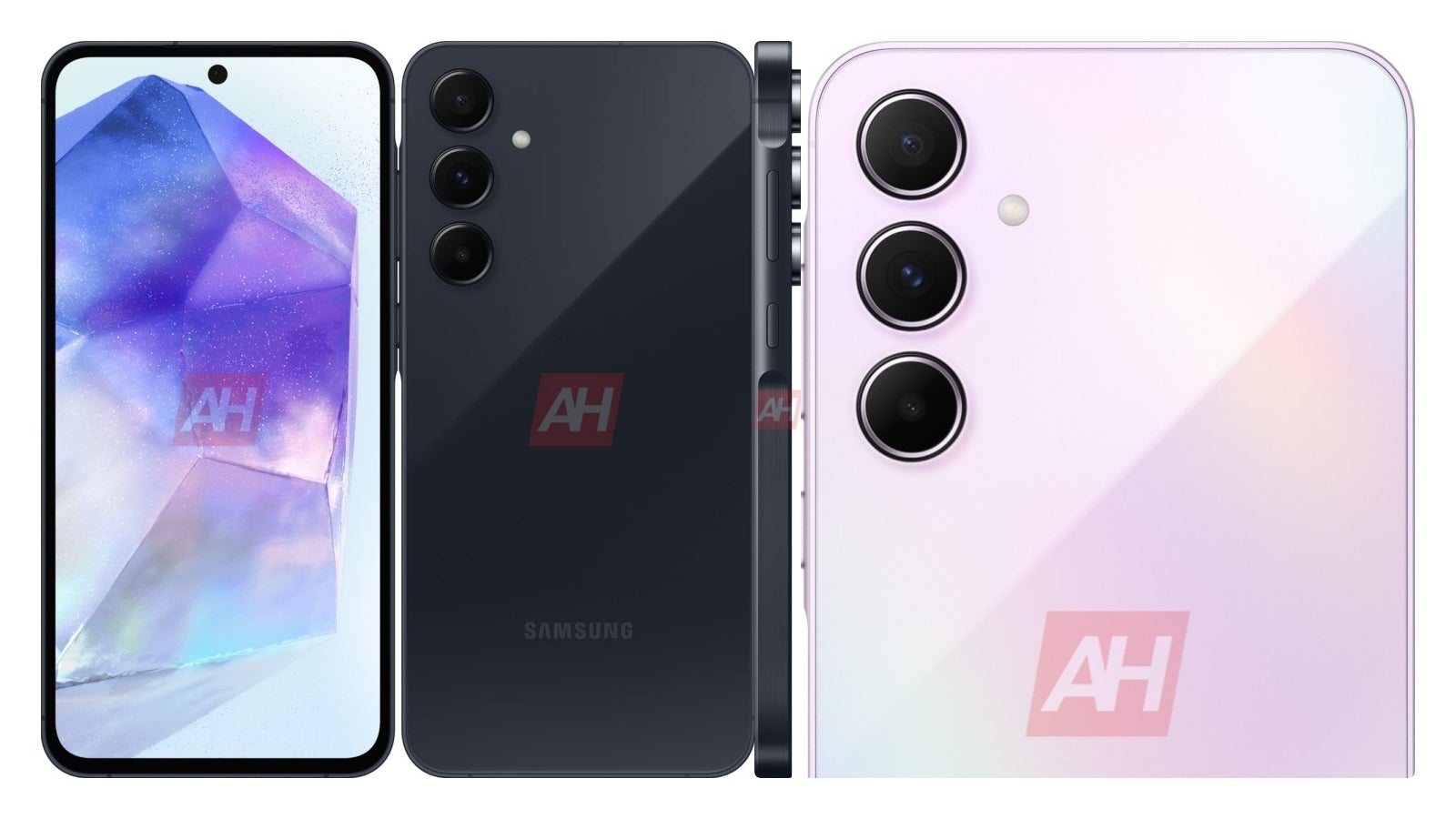 Leaked (official) renders of the Galaxy A55 in 