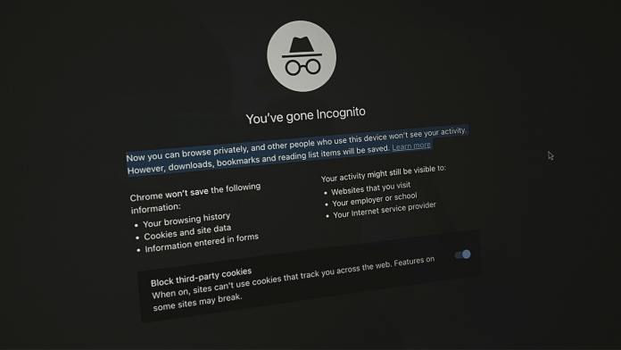 Google private browsing mode