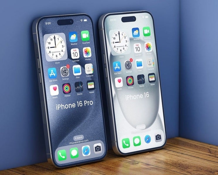 Kuo says iPhone 16 Pro models (iPhone 16 Pro render is on the left) will have a 48 MP ultra-wide camera – Kuo foresees improvements coming for the iPhone 16 cameras and of the iPhone 17.