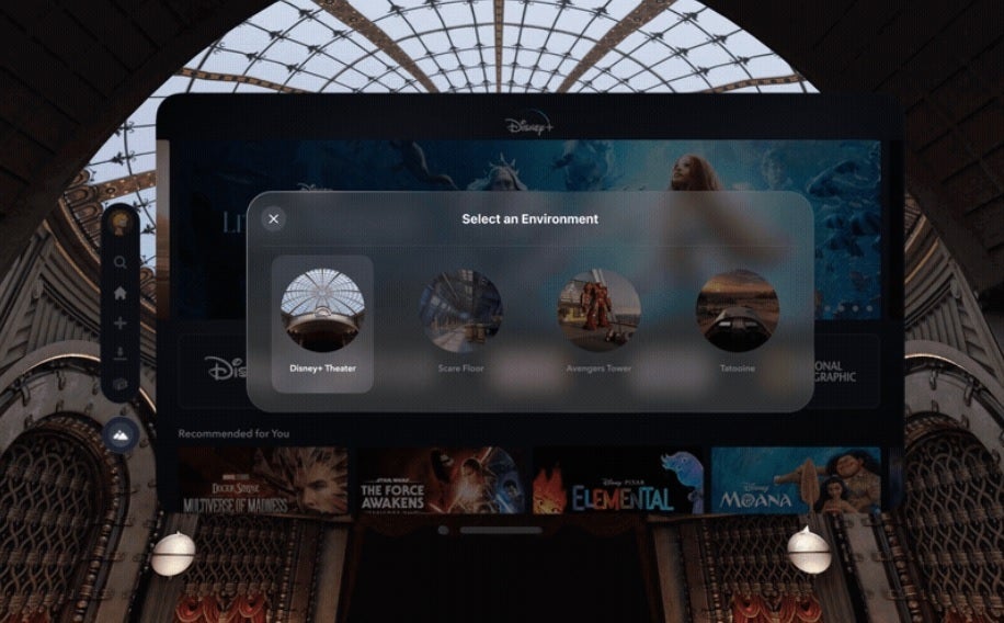 Disney+ will offer Vision Pro users four different immersive environments to view its content - Netflix CEO explains why there won't be a dedicated Netflix app for Vision Pro at launch