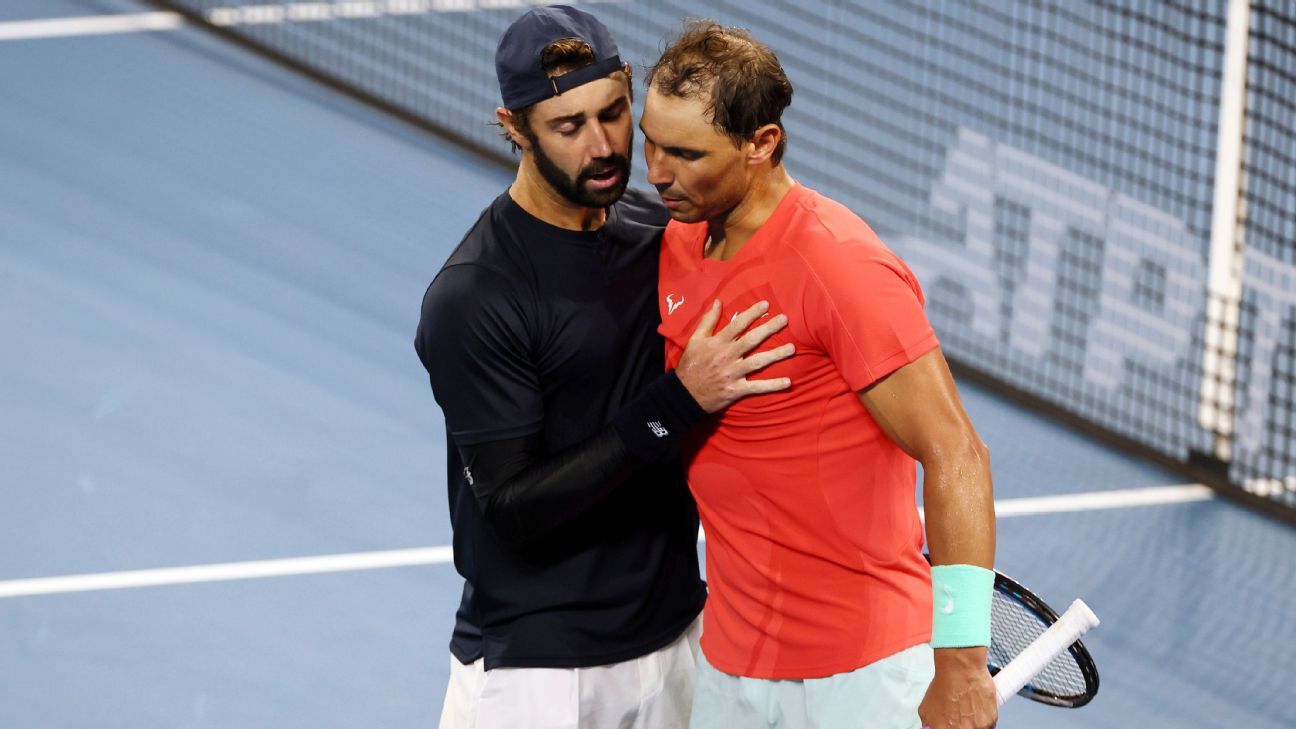 Rafael Nadal falls in quarterfinals of tour comeback in Brisbane