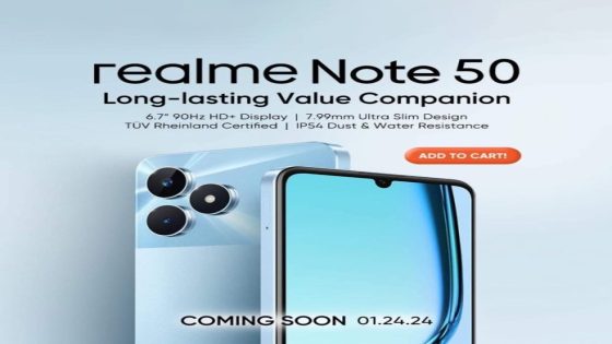 Realme Note 50 to Launch in India on January 24: Might replace existing C-Series by the brand