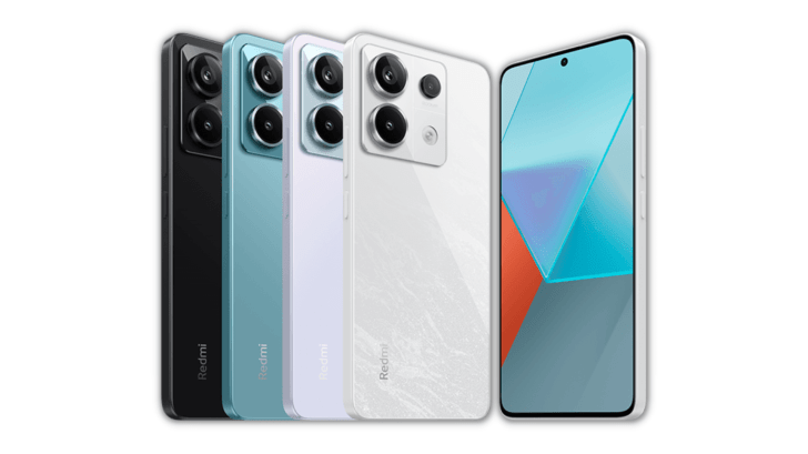 Redmi Note 13 Pro in four different colors
