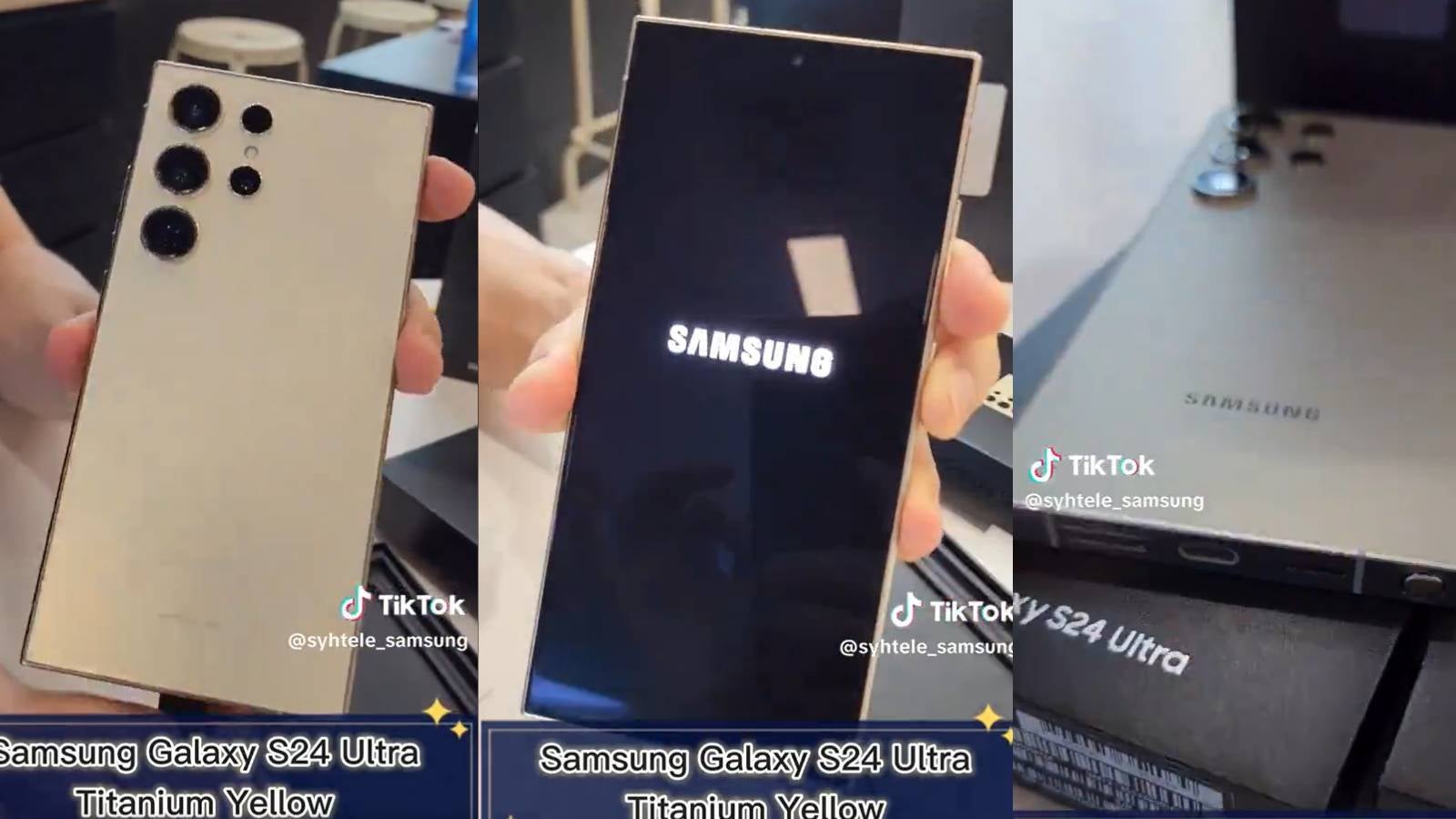 User X plays with fire by posting Galaxy S24 Ultra unboxing videos in three colors