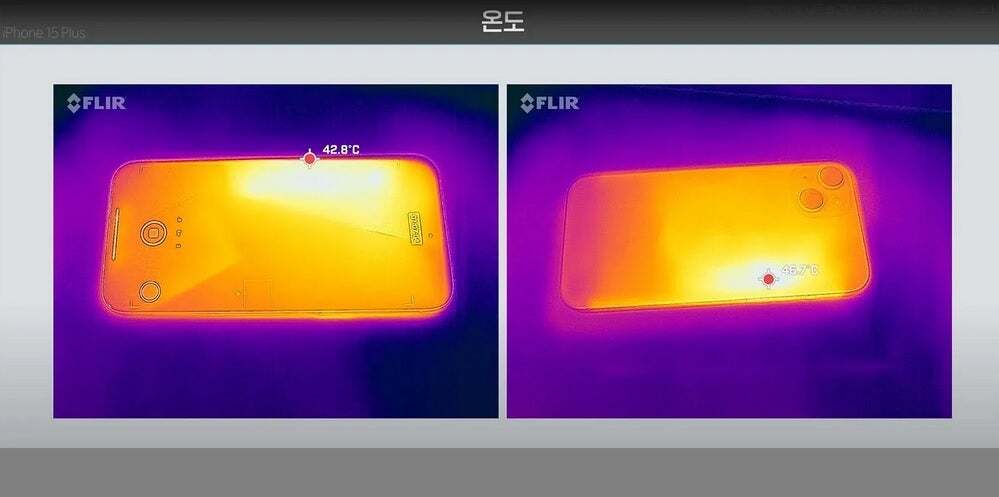 Infrared camera shows iPhone 15 overheating (Image credit – 9to5 Mac) – Many are complaining about the Galaxy S24 bugs and glitches.  Is all this a reason to skip the S24 and wait for a Galaxy S25?