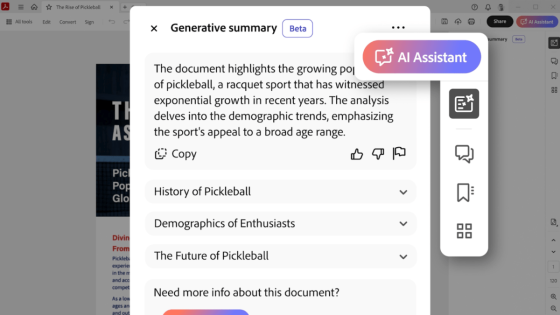 Adobe's New AI Assistant To Improve PDF Creation And Consumption