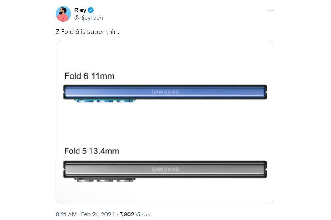 Leaker shares almost all Galaxy Z Fold 6 specs and competitors should be very scared