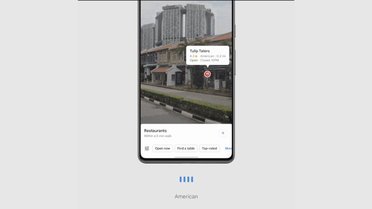 New Google Lens feature in Maps