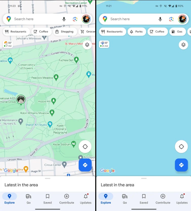 Credits - 9to5google - Google Maps update finally adds weather information to Android
