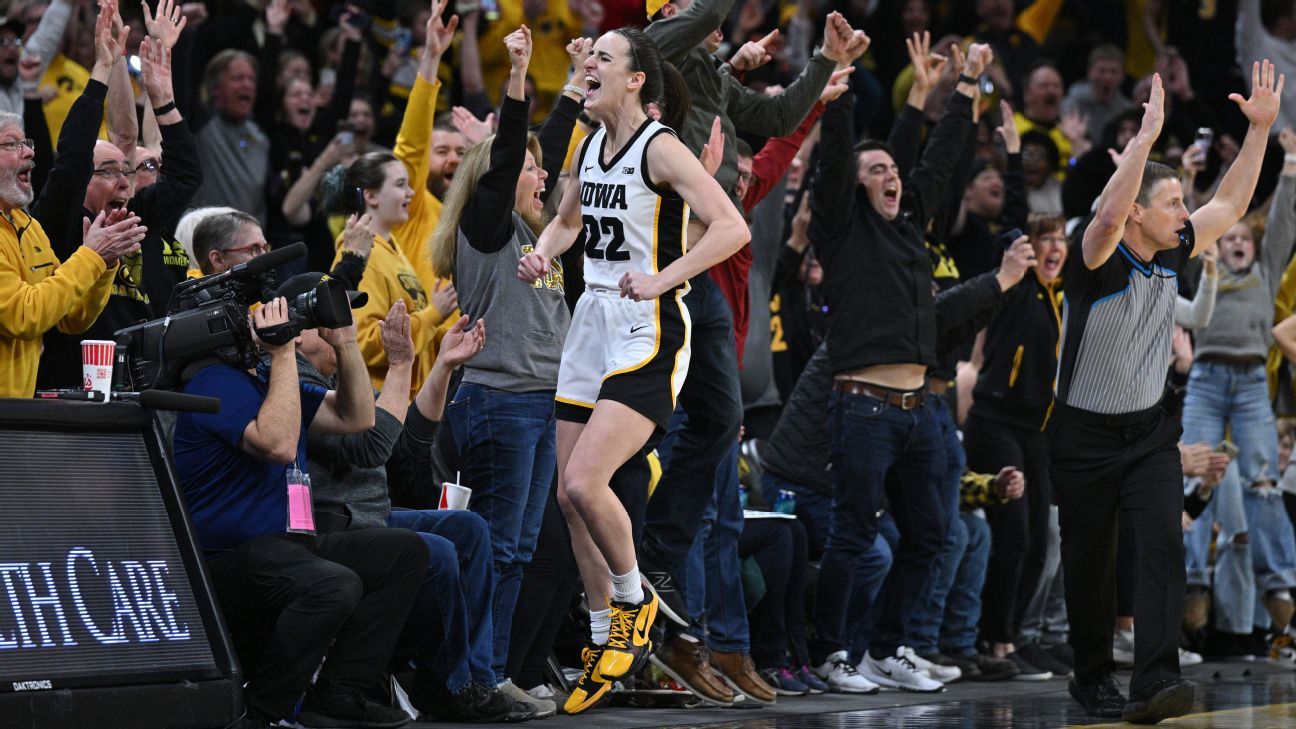 Iowa's Caitlin Clark breaks NCAA women's hoops scoring record