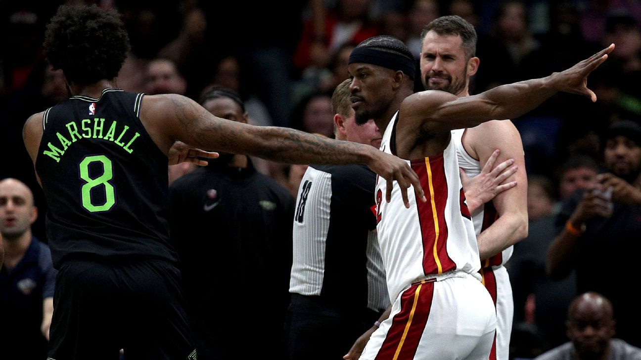 NBA suspends five players for roles in Heat-Pelicans fight