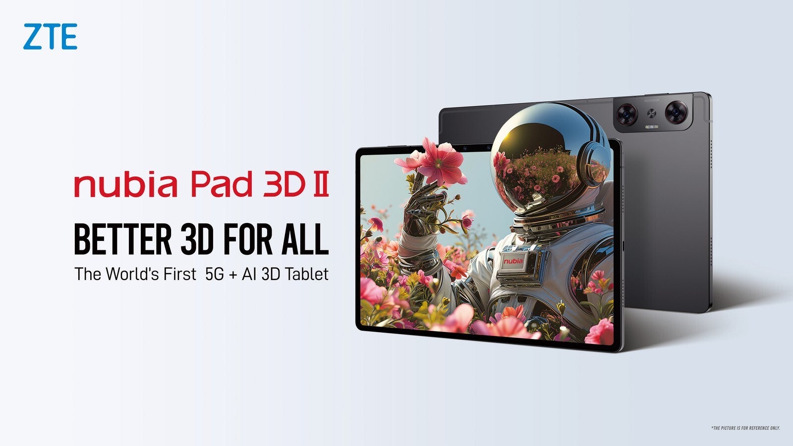 ZTE nubia Pad 3D II uses AI for glasses-free 3D experience and smooth 2D conversion