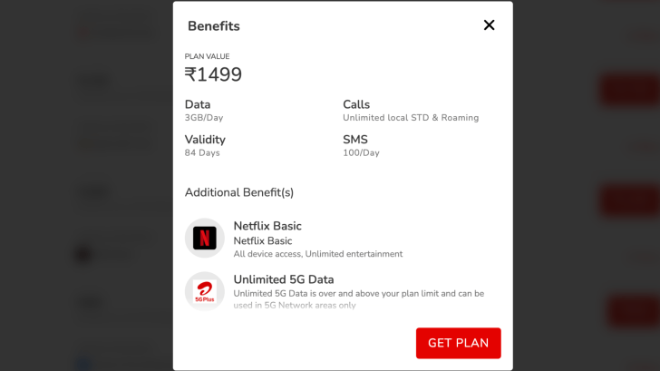 Netflix Airtel recharge plan