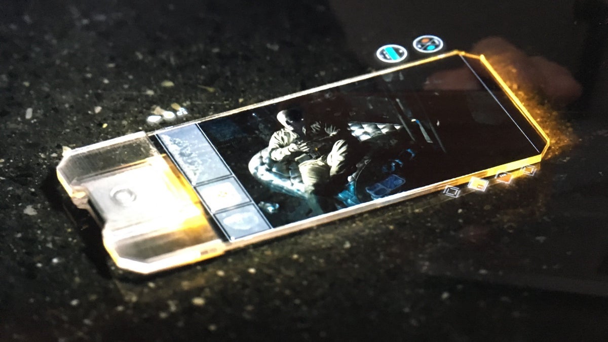 Phone with a transparent screen: is that even possible?