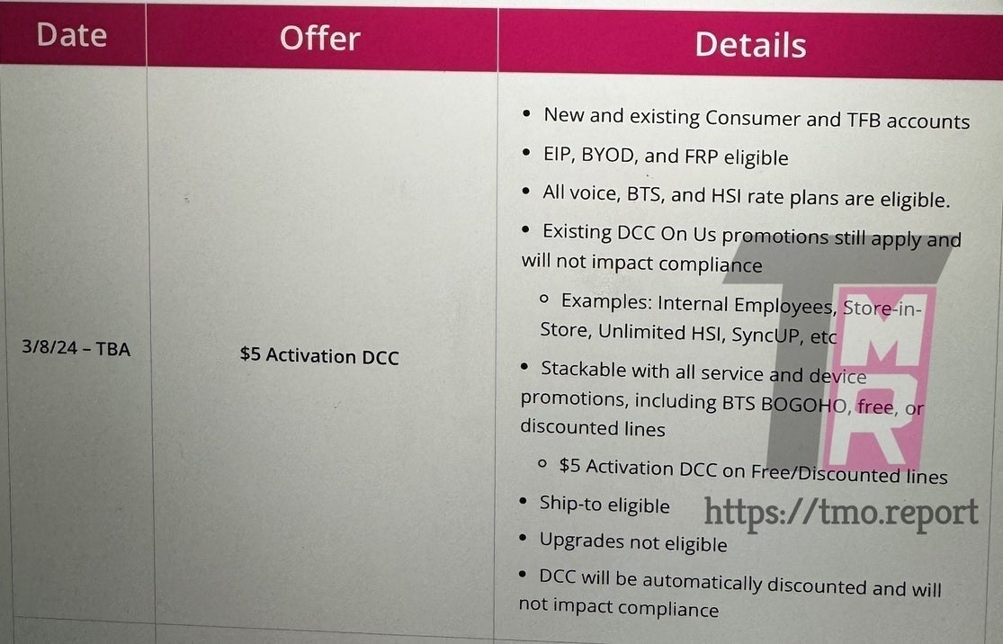 T-Mobile Device Connection Fee Price Reduction Memo - T-Mobile's Clever Way to Charge Extra Fees While Remaining a Non-Carrier