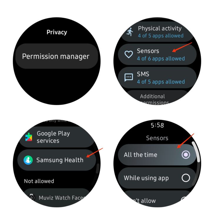 Samsung Health all the time