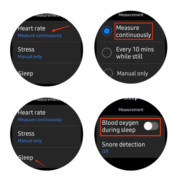 Samsung Health - settings