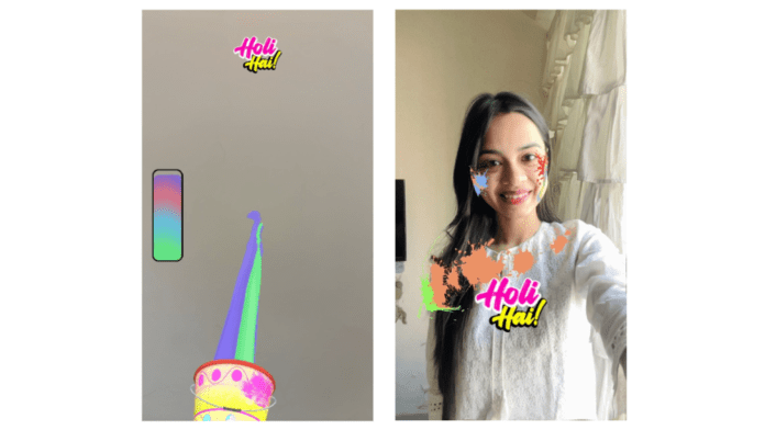 Holi AR Pichkari Snapchat Filter