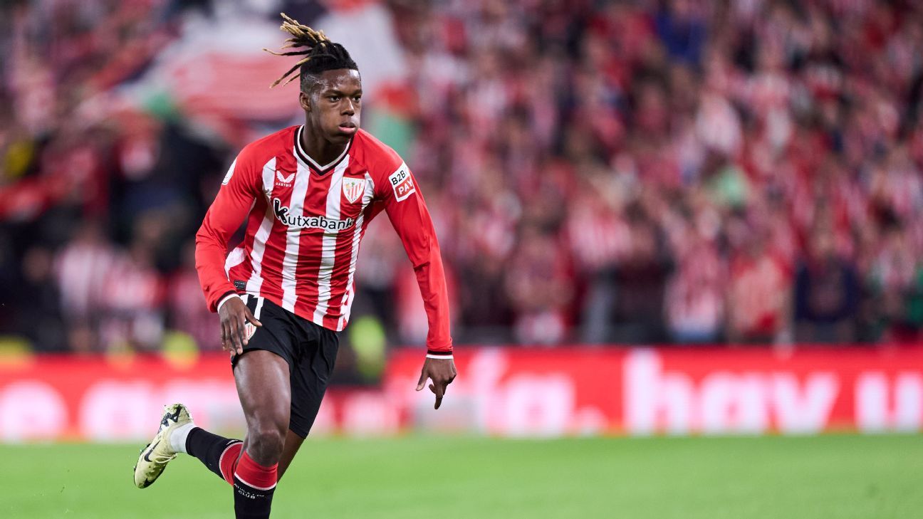 Chelsea monitoring Athletic Club's Nico Williams - sources