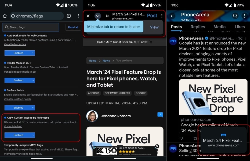 Chrome for Android will soon help you multitask with PiP web links in apps