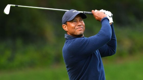 Five-time Masters champ Tiger Woods touches down in Augusta