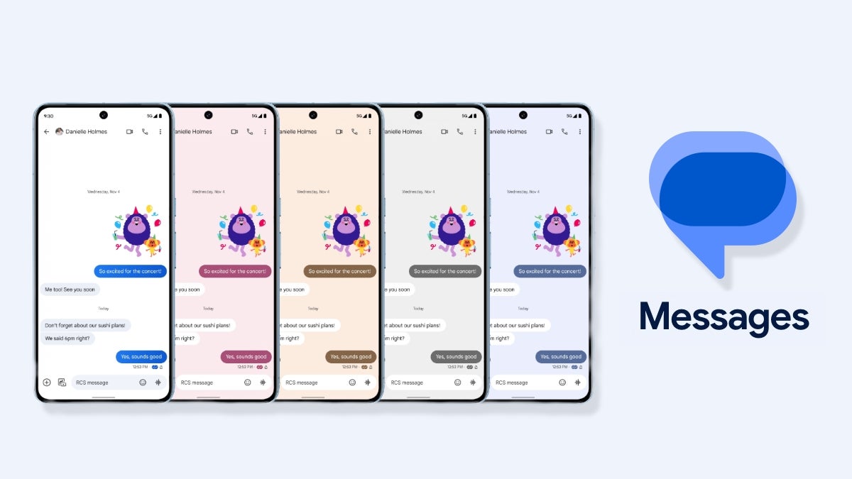 Google Messages rolls out custom RCS conversation color themes more widely