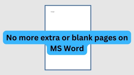 How to Delete an Extra Page in Microsoft Word