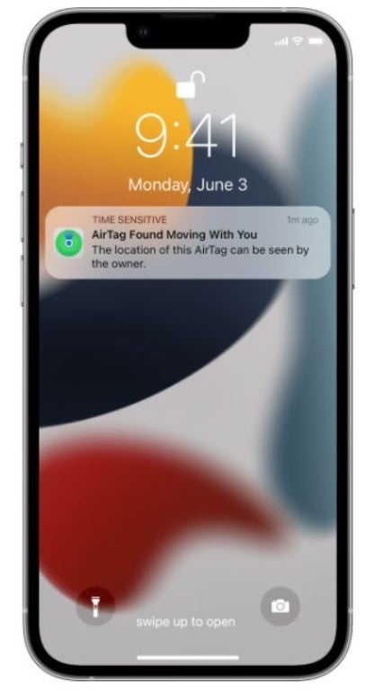 If an unknown AirTag travels with you, you'll see this notification and be able to make the malicious tracker play a sound - Judge says Apple faces lawsuit over using AirTag units to track victims