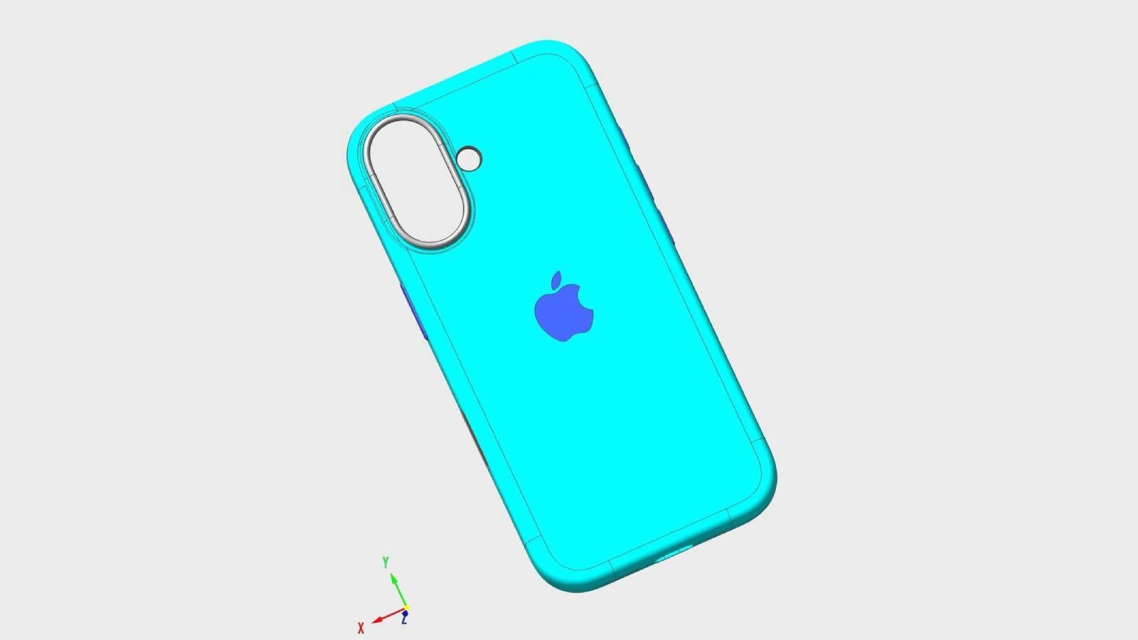 Leaked iPhone 16 CAD Image Highlights Alleged Design Changes – Leaked iPhone 16 Render Shows Off Slimmer Camera Island and Two New Buttons
