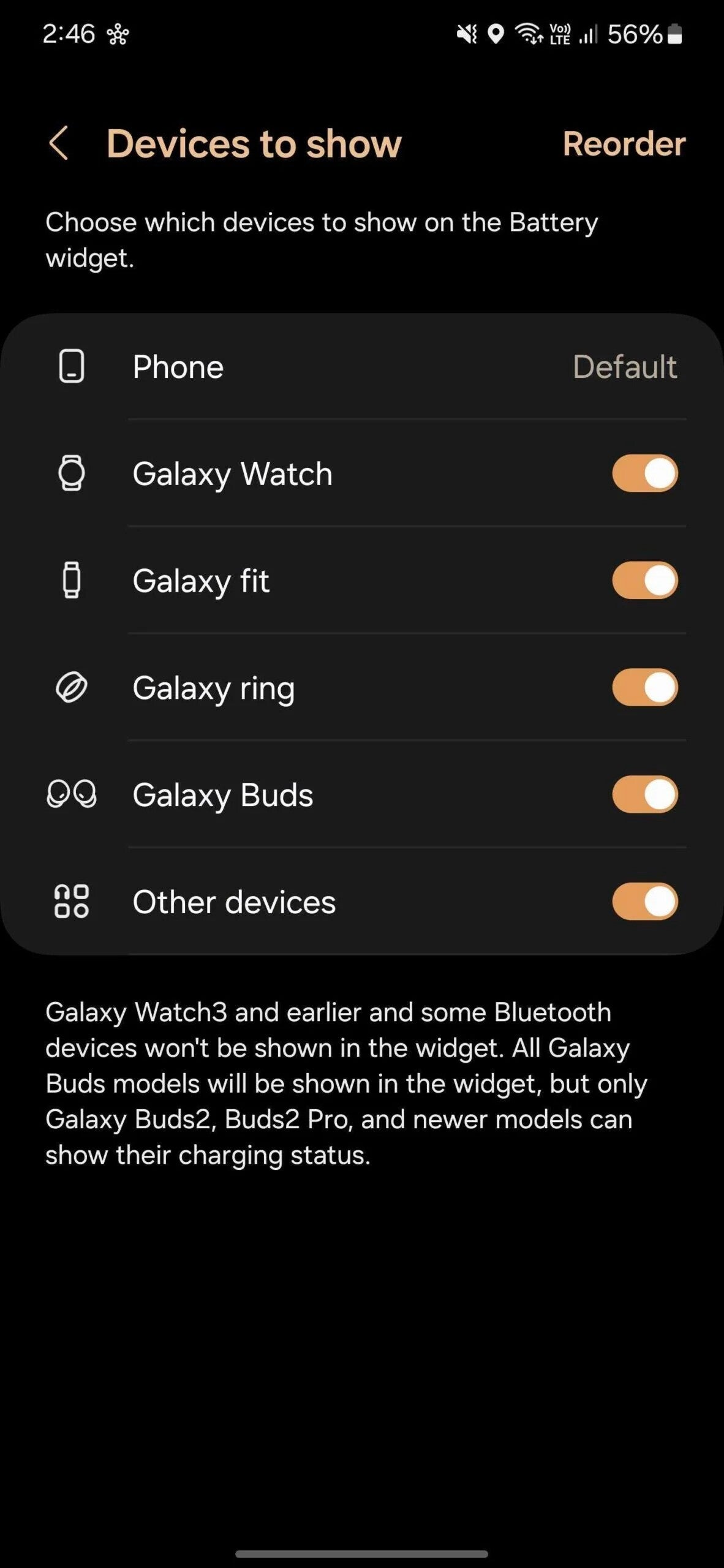 Galaxy Ring seen in Samsung's Battery widget (Image credit – SamMobile) – Samsung Galaxy Ring launch primed as Battery widget hints at arrival