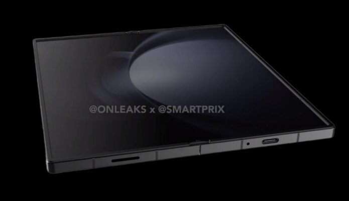 Galaxy Z Fold 6 render with speaker grill