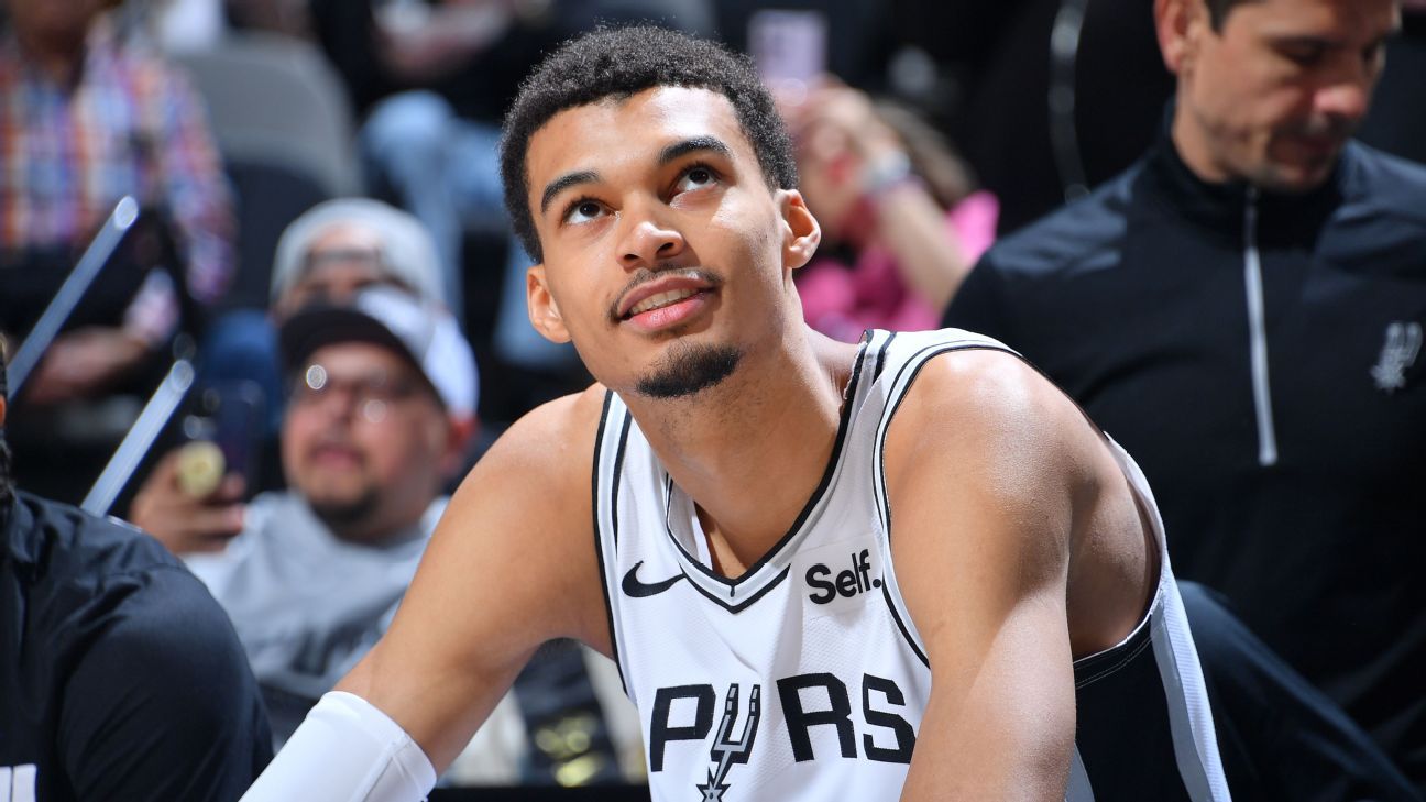 Spurs' Victor Wembanyama out vs. Suns with sprained ankle