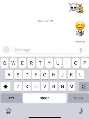 Some examples of how iOS users can combine emoji to create stickers on iMessage - The Unknown iOS Messages feature has been proclaimed the best Apple feature of all time by a Redditor.