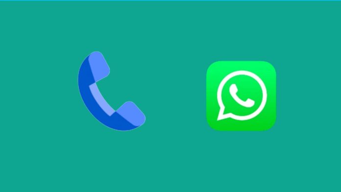 WhatsApp Logs in the Phone app