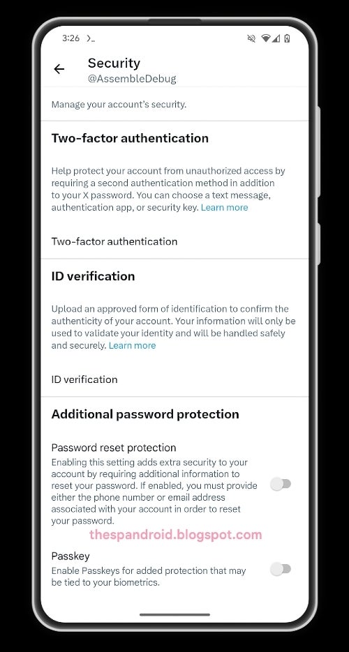 X (formerly Twitter) prepares password support on Android